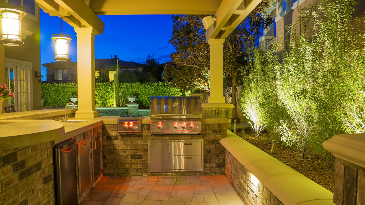 Orange County backyard patio